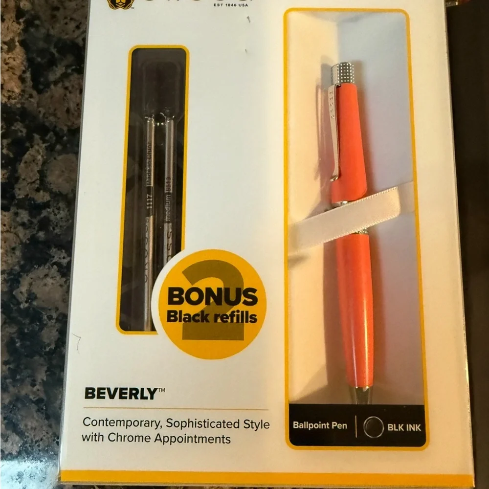 Cross Pen and Jotzone Journal Set black and orange. - Picture 3 of 5